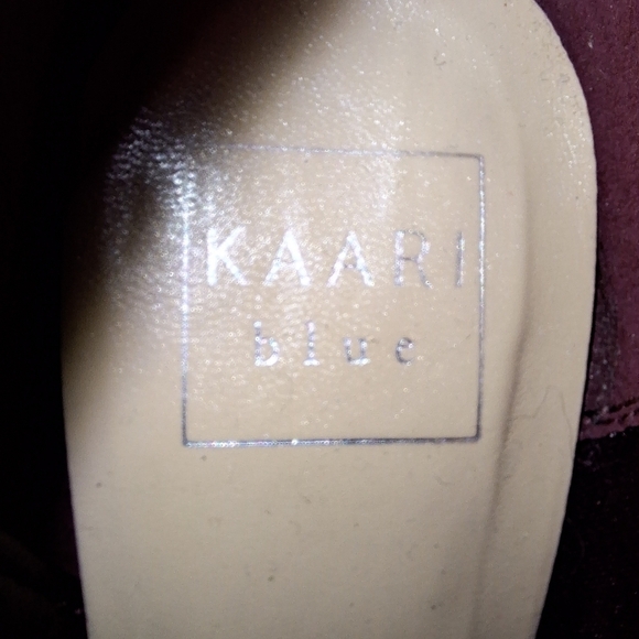 A pair of Kaari Blues Kensie burgundy booties in a ladies size 8.5. - Picture 8 of 12
